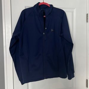 Under Armour quarter zip fleece.